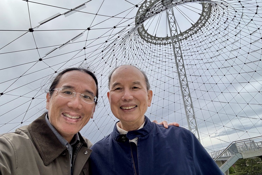 Recent photo of the C1B founder with his father